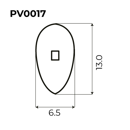 PLAQUETA PVC A PRESIÓN SIMÉTRICA ULTRA FINA 25uds