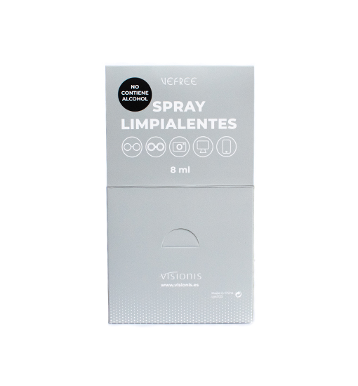 EXPOSITOR SPRAY LIMPIA GAFAS VEFREE 8ml 60uds
