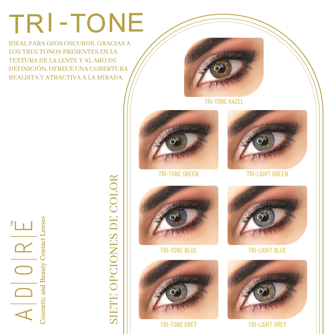 ADORE TRI-TONE LIGHT GREEN  2PK