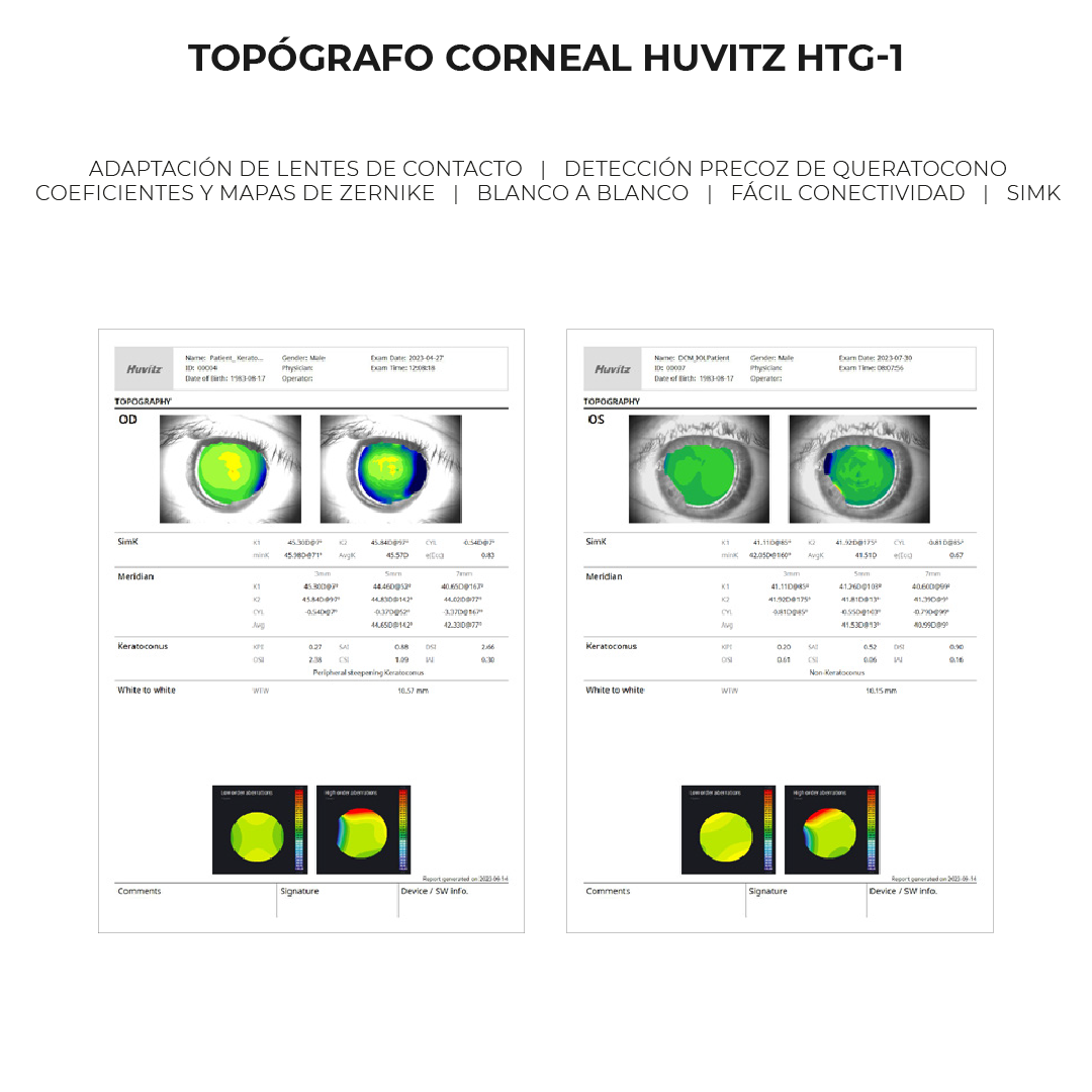 TOPÓGRAFO CORNEAL HUVITZ HTG-1