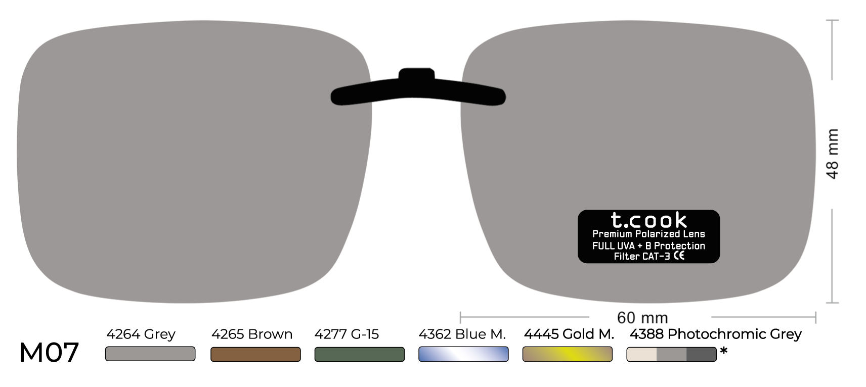 T.COOK SUPLEMENTO M07 PINZA FIJA 60x48