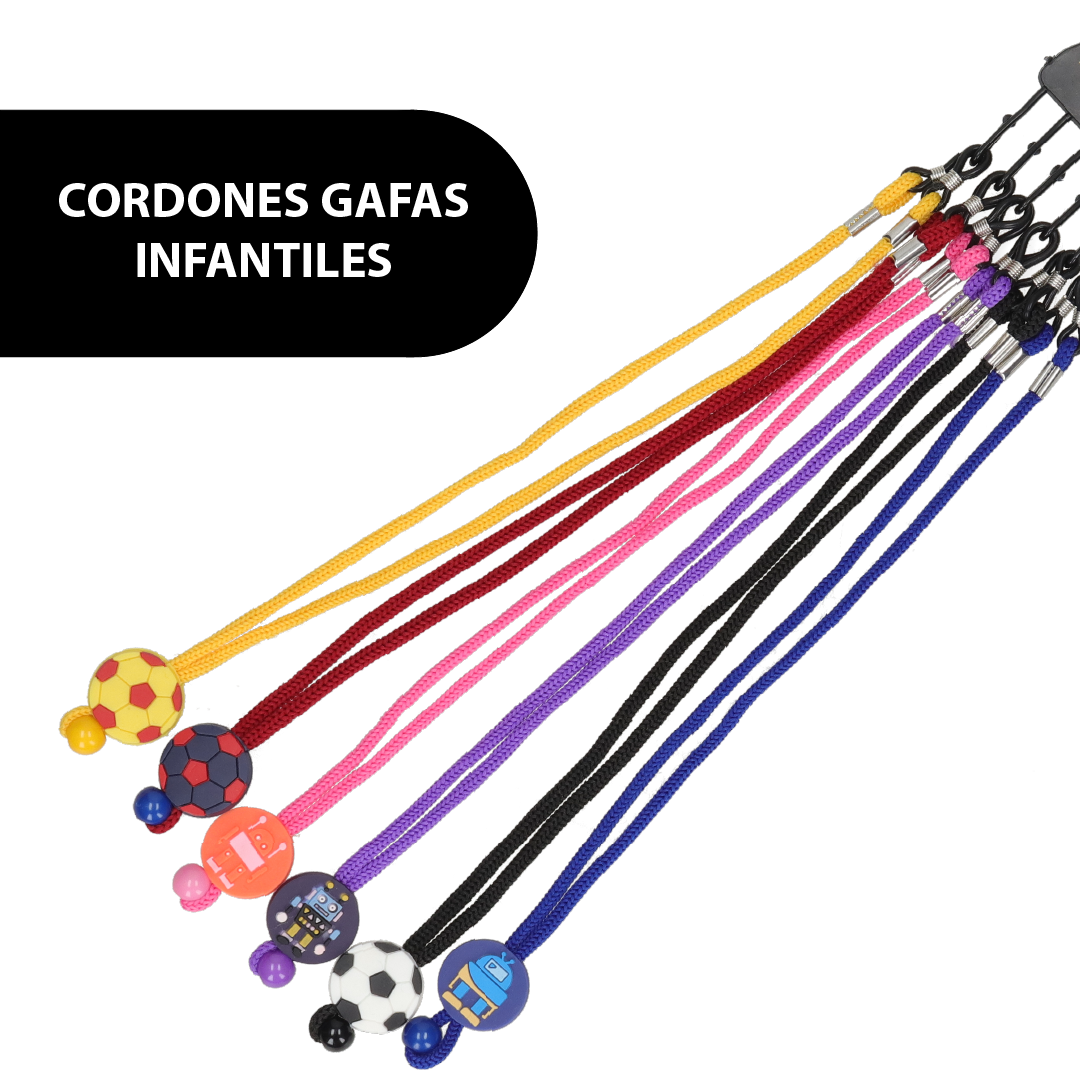 CORDÓN GAFAS  INFANTIL AJUSTABLE 6uds