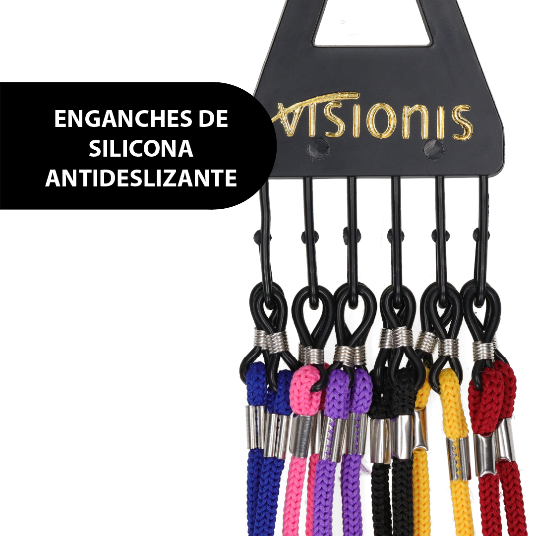 CORDÓN GAFAS  INFANTIL AJUSTABLE 6uds