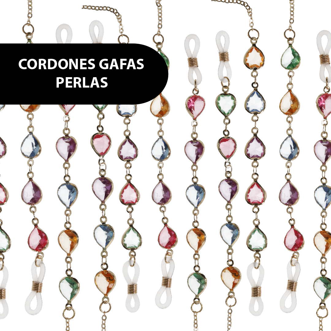 CADENA GAFAS  PERLAS M.82 6uds