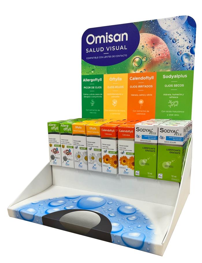 EXPOSITOR OMISAN + VINILO PUNTO DE VTA