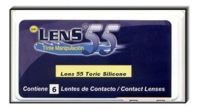 LENS 55 TORIC SILICONE 6PK