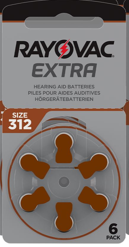 PILA RAYOVAC 312AU-6XE MARRÓN 1 RUEDA(6 PILAS)