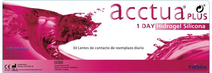 ACCTUA PLUS 1 DAY HIDROGEL SILICONA 30PK