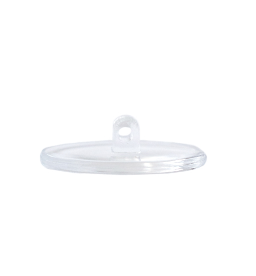 PLAQUETA PVC TORNILLO OVALADA ULTRA FINA 25uds