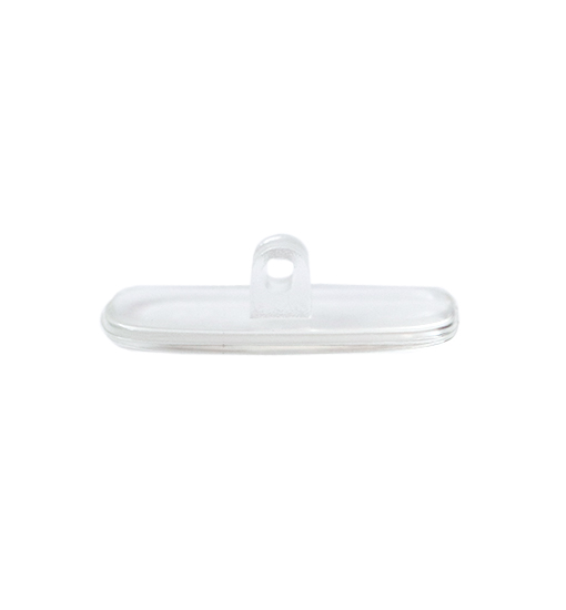 PLAQUETA PVC TORNILLO RECTANGULAR ULTRA FINA 25uds