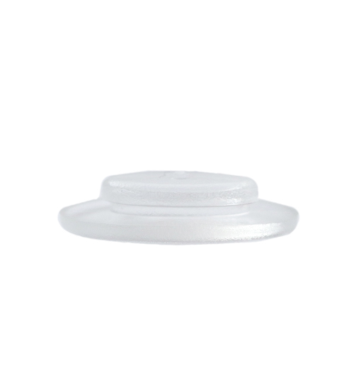 PLAQUETA PVC A PRESIÓN OVALADA 25uds