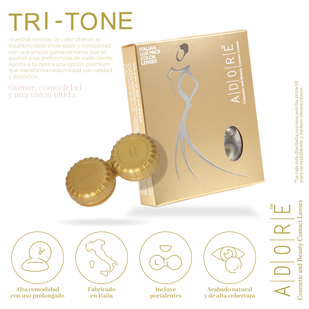 ADORE TRI-TONE LIGHT  BLUE 2PK