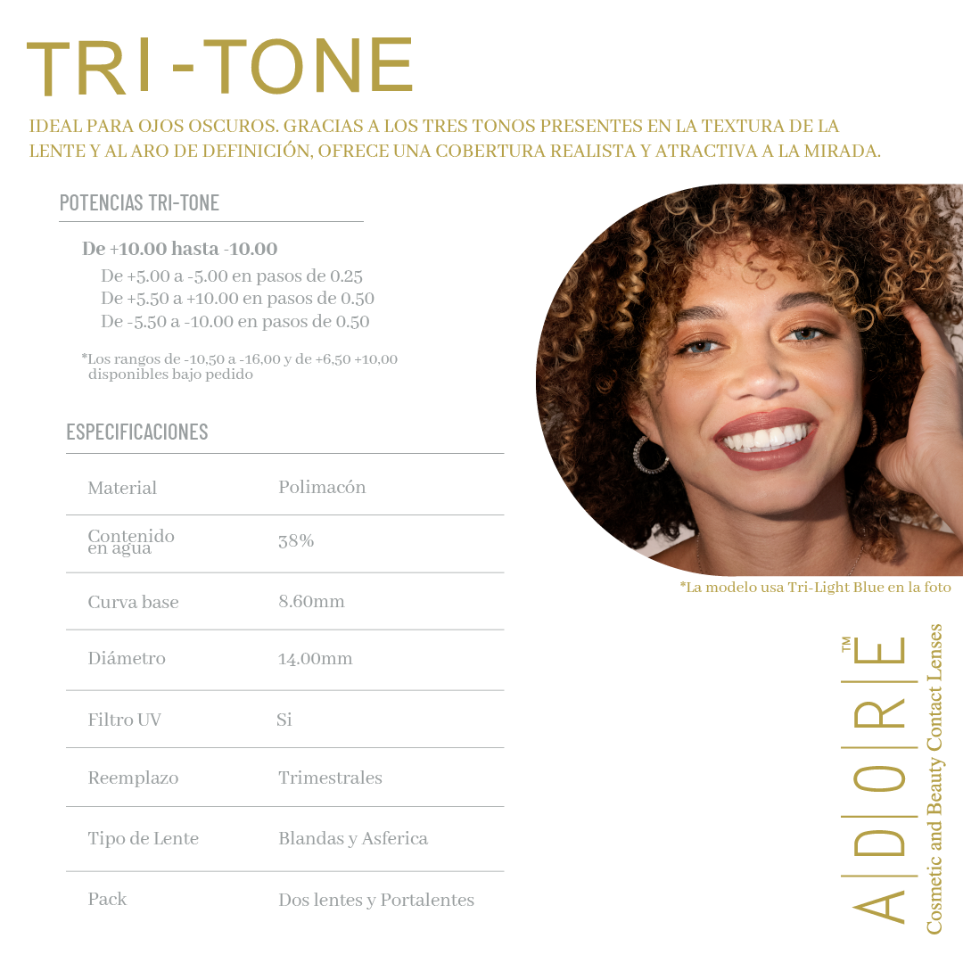ADORE TRI-TONE LIGHT  BLUE 2PK