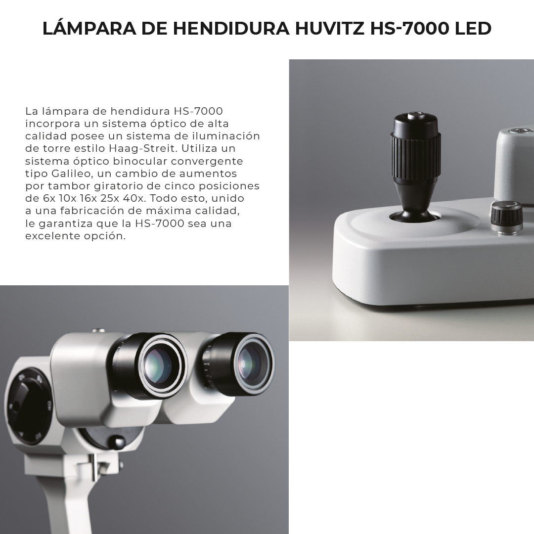 LÁMPARA DE HENDIDURA HUVITZ HS-7000 LED