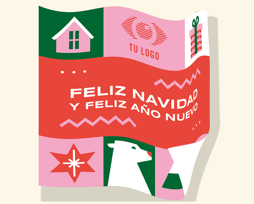 *GAMUZA PERSONALIZADA A COLOR NAVIDAD 15x15 100uds