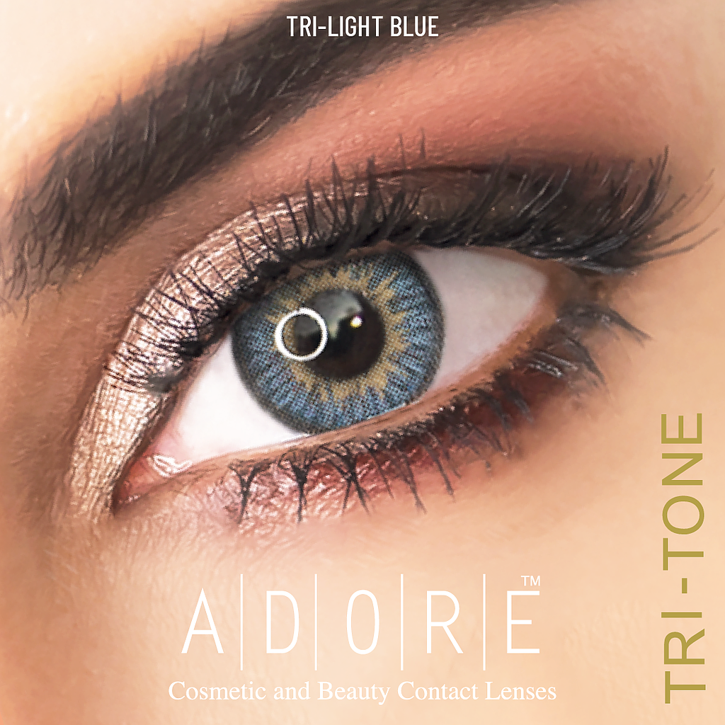 ADORE TRIMESTRAL TRI-TONE LIGHT  BLUE 2PK