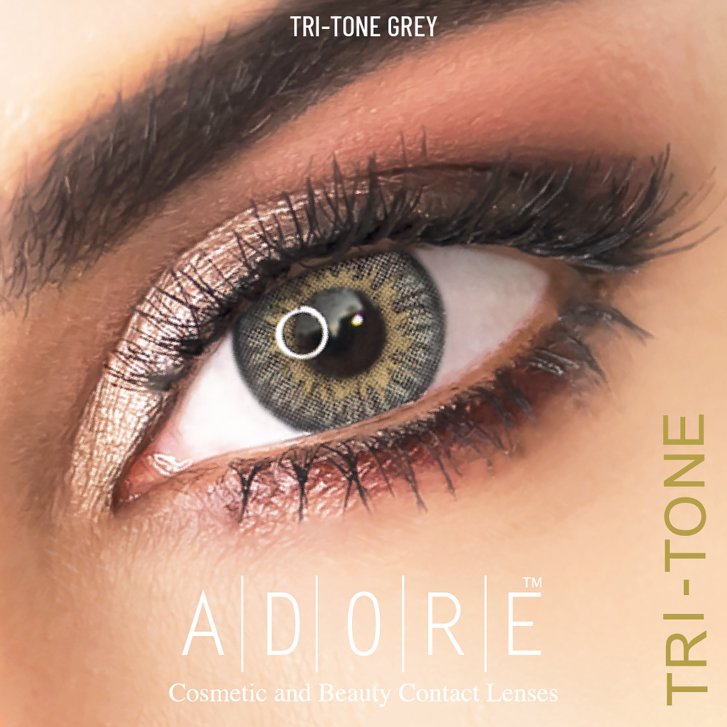 ADORE TRIMESTRAL TRI-TONE GREY  2PK