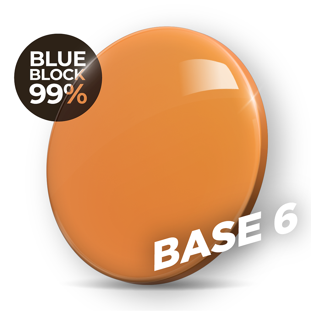 TALCO CR-39 UNIFORME NARANJA BLUEBLOCK 99%  BASE 6 1uds