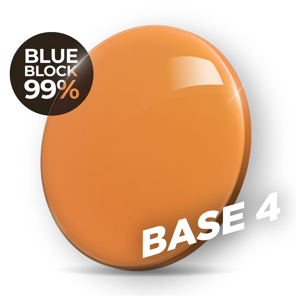 TALCO CR-39 UNIFORME NARANJA 99% BLUEBLOCK BASE 4 2uds