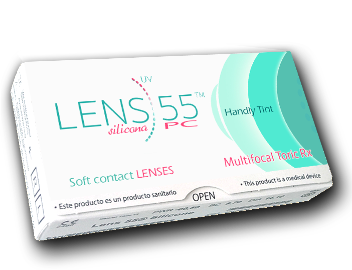 LENS 55 MULTIFOCAL SILICONE + PC 3PK