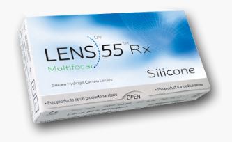 LENS 55 MULTIFOCAL SILICONE RX 6PK