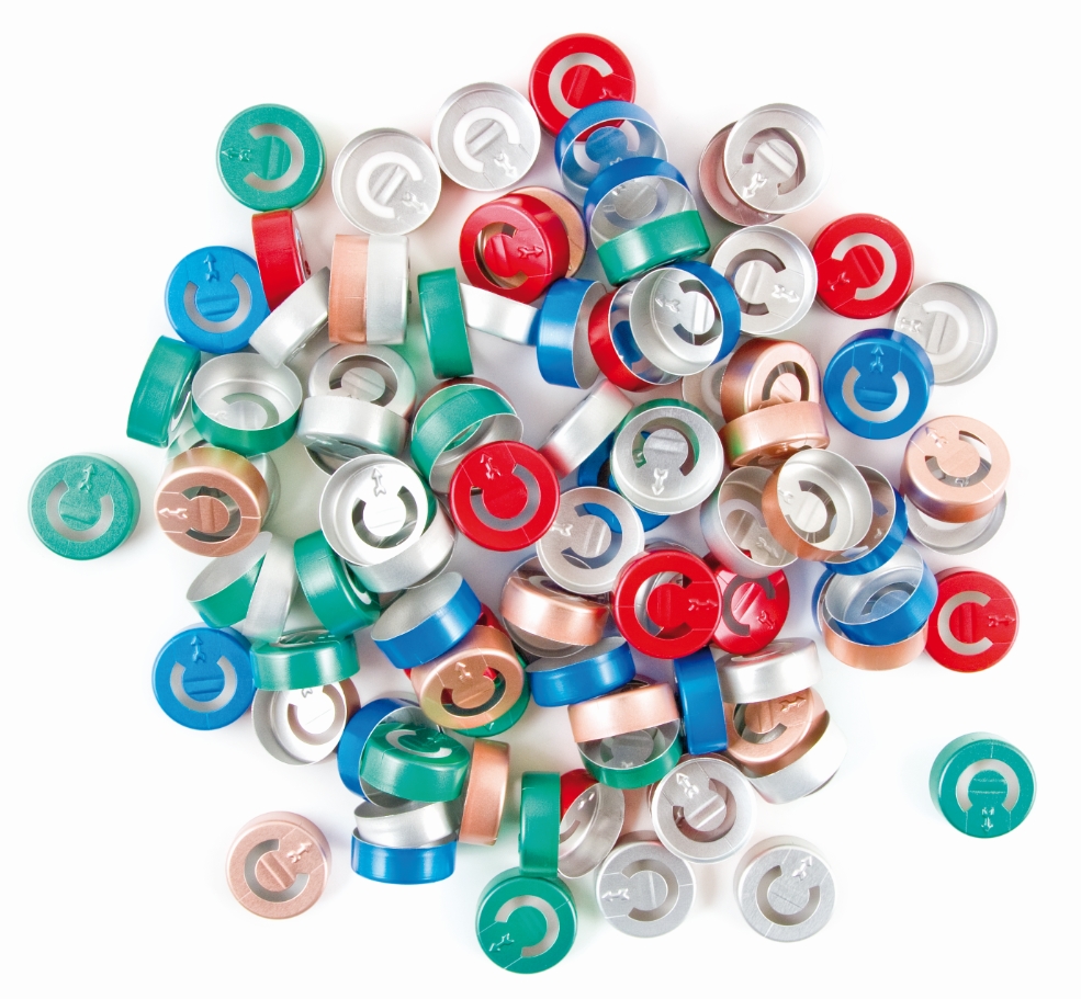 TAPAS VIALES ALUMINIO 25uds