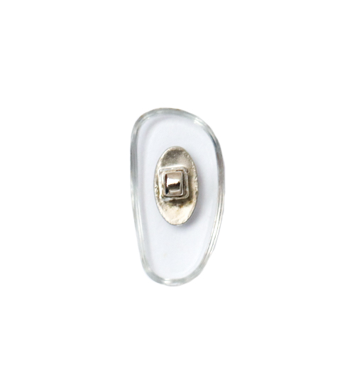 PLAQUETA PVC TORNILLO IZQ/DCH NIQUEL 50uds