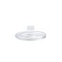 PLAQUETA PVC TORNILLO REDONDA ULTRA FINA 25uds