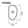 PLAQUETA PVC A PRESIÓN ASIMETRICA 50uds