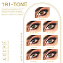 ADORE TRI-TONE LIGHT  GREY 2PK